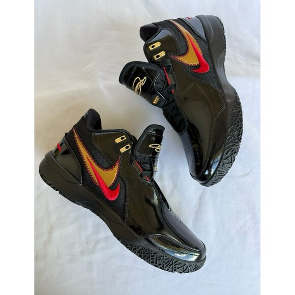 11 MEN'S NIKE ZOOM LEBRON NXXT GEN AMPD BASKETBALL SNEAKERS BLACK RED FJ1566-001